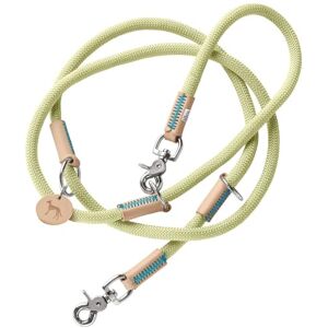 HUNTER Malia Adjustable Dog Lead Colour: Mint/Natural, Smooth Rope and Robust Leather, Adjustable to 3 Positions, Lightweight, Durable, Modern Look, Made in Germany, Size: 10/200 HUNTER Malia Adjustable Dog Lead Colour: Mint/Natural, Smooth Rope and Robust Leather, Adjustable to 3 Positions, Lightweight, Durable, Modern Look, Made in Germany, Size: 10/200