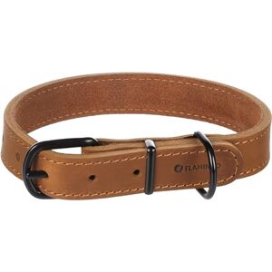 Flamingo Dog Collar Montana Cognac M/L 38,5-48,5cm 25mm Flamingo Dog Collar Montana Cognac M/L 38,5-48,5cm 25mm