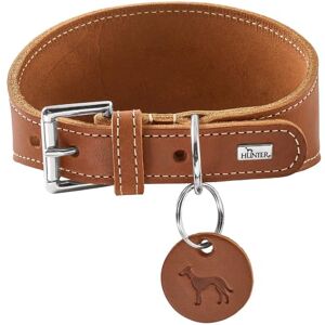 HUNTER Aalborg Greyhound Collar Cognac, Robust Soft Leather, Ideal for Greyhounds, Pressure-Distributing Design, Gentle on Larynx, Made in Germany, Size 32 HUNTER Aalborg Greyhound Collar Cognac, Robust Soft Leather, Ideal for Greyhounds, Pressure-Distributing Design, Gentle on Larynx, Made in Germany, Size 32