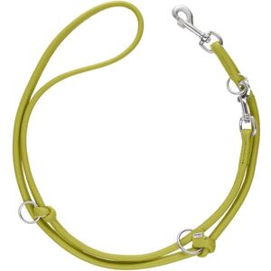 HUNTER Amalfi Adjustable Dog Lead Round Green Vegan Faux Leather Nappa Look Adjustable to 3 Different Positions Soft Easy Care Brilliant Colour Made in Germany Size: 10/200 HUNTER Amalfi Adjustable Dog Lead Round Green Vegan Faux Leather Nappa Look Adjustable to 3 Different Positions Soft Easy Care Brilliant Colour Made in Germany Size: 10/200