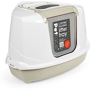Petface Hooded Corner Cat Litter Tray Petface Hooded Corner Cat Litter Tray