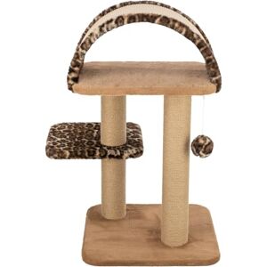 Trixie Cat Tree Leo Multi Level Cat Tower With Padded Platforms And Fully Wrapped Scratching Posts, 85 Cm, Brown, Comfortable & Stable Cat Tree 48176 Trixie Cat Tree Leo Multi Level Cat Tower With Padded Platforms And Fully Wrapped Scratching Posts, 85 Cm, Brown, Comfortable & Stable Cat Tree 48176