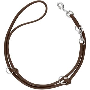 HUNTER Amalfi Adjustable Dog Lead Round Chocolate Brown Vegan Faux Leather Nappa Look Adjustable to 3 Different Positions Soft Easy Care Brilliant Colour Made in Germany Size: 10/200 HUNTER Amalfi Adjustable Dog Lead Round Chocolate Brown Vegan Faux Leather Nappa Look Adjustable to 3 Different Positions Soft Easy Care Brilliant Colour Made in Germany Size: 10/200