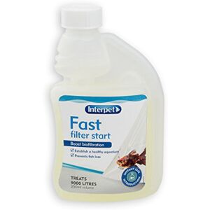 Interpet Fast Filter Start Treatment to Boost Aquarium Bio Filtration, 250 ml, Fast Acting Beneficial Bacteria, Safe for Fish Interpet Fast Filter Start Treatment to Boost Aquarium Bio Filtration, 250 ml, Fast Acting Beneficial Bacteria, Safe for Fish