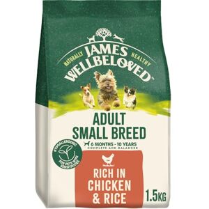 James Wellbeloved Hypoallergenic Dry Dog Food for Adult Small Breed Chicken & Rice 1.5 kg James Wellbeloved Hypoallergenic Dry Dog Food for Adult Small Breed Chicken & Rice 1.5 kg