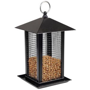 Flamingo SILO BIRD TABLE NUTS HILMA METAL BLACK 14x14x22CM Flamingo SILO BIRD TABLE NUTS HILMA METAL BLACK 14x14x22CM