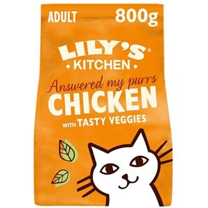 Lily's Kitchen Made with Natural Ingredients Adult Dry Cat Food Bag Chicken with Veggies Grain-Free Recipe 4 x 800 g Lily's Kitchen Made with Natural Ingredients Adult Dry Cat Food Bag Chicken with Veggies Grain-Free Recipe 4 x 800 g