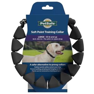 PetSafe Soft Point Training Collar, No Pull Training Collar for Dogs, Rubber Soft Points, Large, 1 in, Black PetSafe Soft Point Training Collar, No Pull Training Collar for Dogs, Rubber Soft Points, Large, 1 in, Black