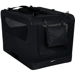 Amazon Basics Premium Folding Portable Soft Pet Crate 91 cm, BLACK Amazon Basics Premium Folding Portable Soft Pet Crate 91 cm, BLACK