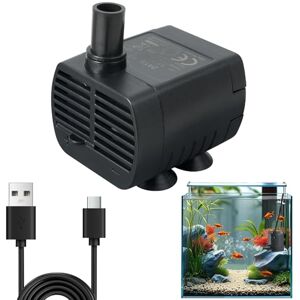 Vonsera Mini Water Pump (200L/H Adjustable, 1-3W) Ultra Quiet Aquarium Pump with 1.5 m USB-Cable, Cat Water Fountain Pump for Aquarium, Hydroponics, Pond Fountain Vonsera Mini Water Pump (200L/H Adjustable, 1-3W) Ultra Quiet Aquarium Pump with 1.5 m USB-Cable, Cat Water Fountain Pump for Aquarium, Hydroponics, Pond Fountain