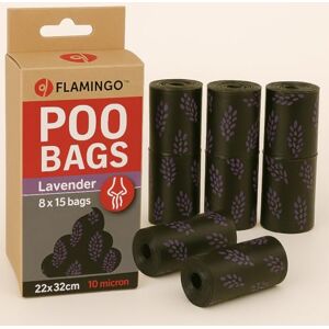 Flamingo POOP BAG BASIC SCENTA WITH LAVENDER SCENT 8x15PCS Flamingo POOP BAG BASIC SCENTA WITH LAVENDER SCENT 8x15PCS