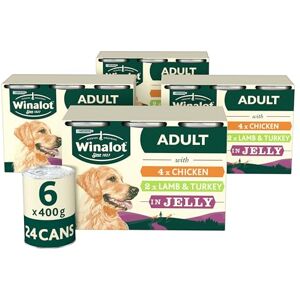 Winalot Classics Mixed in Jelly Wet Dog Food Cans 6x400g (Pack of 4) Winalot Classics Mixed in Jelly Wet Dog Food Cans 6x400g (Pack of 4)