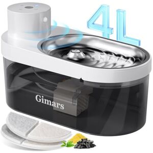 Gimars Ultra Silent BPA Free 4L Wireless Cat Water Fountain for Drinking 5000mAh, Battery Operated Pet Water Fountain with Motion Sensor, Cordless Water Fountain Dog Bowl Gimars Ultra Silent BPA Free 4L Wireless Cat Water Fountain for Drinking 5000mAh, Battery Operated Pet Water Fountain with Motion Sensor, Cordless Water Fountain Dog Bowl