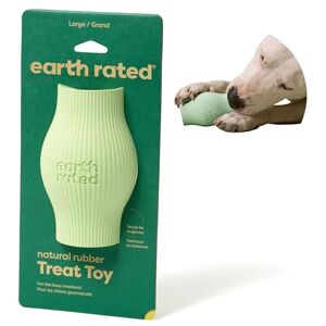 Earth Rated Treat Dispensing Dog Toy, Enrichment Toy for Adult and Puppy Dogs, Slow Feeder, Dishwasher and Freezer-Safe, Natural Rubber, Large, Green Earth Rated Treat Dispensing Dog Toy, Enrichment Toy for Adult and Puppy Dogs, Slow Feeder, Dishwasher and Freezer-Safe, Natural Rubber, Large, Green