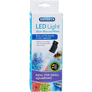 Interpet , White and Blue LED Light for Aquariums & FIsh Tanks, Effcient Lighting, Easy to Install, 20cm Interpet , White and Blue LED Light for Aquariums & FIsh Tanks, Effcient Lighting, Easy to Install, 20cm