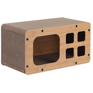 Dehner Lieblinge Tesoro Cat Scratching Board Robust Scratching Furniture for Cats, Approx. 53.5 x 28 x 28 cm, FSC®-Certified Corrugated Cardboard, Brown Dehner Lieblinge Tesoro Cat Scratching Board Robust Scratching Furniture for Cats, Approx. 53.5 x 28 x 28 cm, FSC®-Certified Corrugated Cardboard, Brown