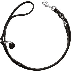 HUNTER Aalborg Adjustable Dog Lead in Black 3-Way Adjustable Robust Cowhide Leather with Strong Greasing Made in Germany Size: 10/200 HUNTER Aalborg Adjustable Dog Lead in Black 3-Way Adjustable Robust Cowhide Leather with Strong Greasing Made in Germany Size: 10/200
