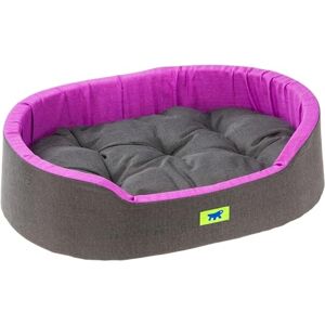 Ferplast Dog Bed Dandy Removable, Washable Cushion, Cotton Cover with Soft Padding, Bed for Medium Size Dogs, 80 x 55 xh 18 cm, Purple Ferplast Dog Bed Dandy Removable, Washable Cushion, Cotton Cover with Soft Padding, Bed for Medium Size Dogs, 80 x 55 xh 18 cm, Purple