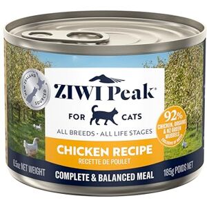 ZIWI Peak Grain Free Cat Food Tins All Natural High Protein Pate New Zealand Free Range Chicken Recipe 12 x 185g Multipack ZIWI Peak Grain Free Cat Food Tins All Natural High Protein Pate New Zealand Free Range Chicken Recipe 12 x 185g Multipack