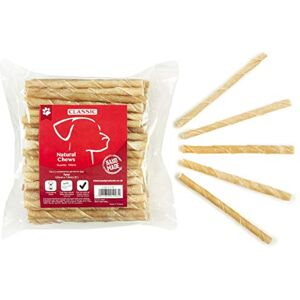 Classic Pet Products for Dogs Rawhide Twist, 127mm x 7-8mm (100 pieces) Classic Pet Products for Dogs Rawhide Twist, 127mm x 7-8mm (100 pieces)