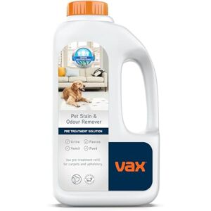 Vax Pet, Stain & Odour Remover 1L Pre Treatment Carpet Cleaner Solution, Upholstery Stain Shampoo, Fragrance Free, Formulated for Stubborn Stains and Smellier Messes, 1-9-142879, White Vax Pet, Stain & Odour Remover 1L Pre Treatment Carpet Cleaner Solution, Upholstery Stain Shampoo, Fragrance Free, Formulated for Stubborn Stains and Smellier Messes, 1-9-142879, White
