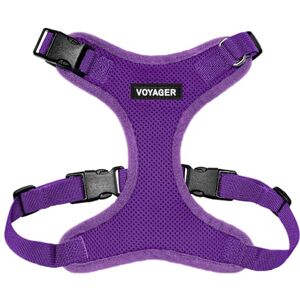 Best Pet Supplies Voyager Step-in Lock Pet Harness - All Weather Mesh, Adjustable for Cats and Dogs - Purple (Matching Trim) - Pet Harness Best Pet Supplies Voyager Step-in Lock Pet Harness - All Weather Mesh, Adjustable for Cats and Dogs - Purple (Matching Trim) - Pet Harness