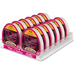 Wellness CORE Small Breed Savoury Medleys, Dog Food Wet for Smaller Breed, Grain Free, High Meat Content, Chicken and Duck, 85 g (Pack of 12) Wellness CORE Small Breed Savoury Medleys, Dog Food Wet for Smaller Breed, Grain Free, High Meat Content, Chicken and Duck, 85 g (Pack of 12)