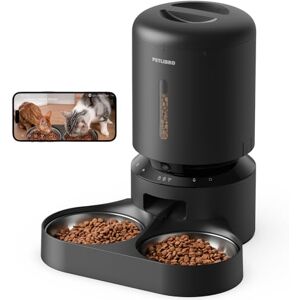 PETLIBRO Automatic Cat Feeder with Camera, 1080p HD Live Monitoring, Remote App Food Dispensing Dual Bowl, Two-Way Audio Interaction, AI Motion Detection, Black PETLIBRO Automatic Cat Feeder with Camera, 1080p HD Live Monitoring, Remote App Food Dispensing Dual Bowl, Two-Way Audio Interaction, AI Motion Detection, Black