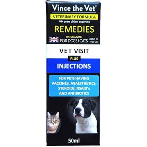 Vince the Vet Vet Visit Support Drops for Cats & Dogs (50ml) Human Grade Veterinary Formulated Blend of Botanical & Mineral Extracts for Pets having Vaccines, Steroids, Antibiotics etc Vince the Vet Vet Visit Support Drops for Cats & Dogs (50ml) Human Grade Veterinary Formulated Blend of Botanical & Mineral Extracts for Pets having Vaccines, Steroids, Antibiotics etc