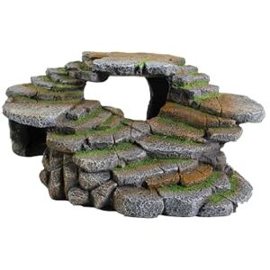 Penn-Plax Reptology Shale Scape Step Ledge & Cave Hideout – Decorative Resin for Aquariums & Terrariums – Great for Reptiles, Amphibians, and Fish – Large Penn-Plax Reptology Shale Scape Step Ledge & Cave Hideout – Decorative Resin for Aquariums & Terrariums – Great for Reptiles, Amphibians, and Fish – Large