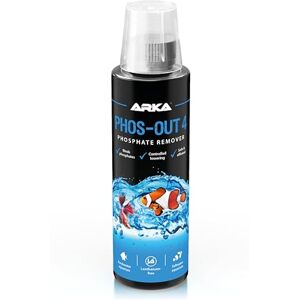 ARKA Phosphate Remover for Aquariums – Phos-Out 4 236 ml – liquid PO4 remover for freshwater & marine tanks – rapid action, lanthanum-free – prevents algae & stabilises water quality ARKA Phosphate Remover for Aquariums – Phos-Out 4 236 ml – liquid PO4 remover for freshwater & marine tanks – rapid action, lanthanum-free – prevents algae & stabilises water quality