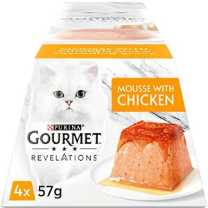 Gourmet Revelations Mousse Chicken Wet Cat Food 4x57g, Pack of 6 Gourmet Revelations Mousse Chicken Wet Cat Food 4x57g, Pack of 6