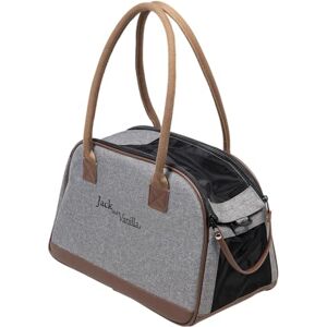 JACK AND VANILLA JV BIZOU Draagtas Grijs/Bruin-41x20x25cm JACK AND VANILLA JV BIZOU Draagtas Grijs/Bruin-41x20x25cm