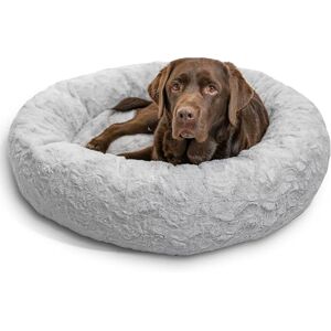 Best Friends by Sheri The Original Calming Donut Cat and Dog Bed in Lux Fur Gray, Large 36x36 Best Friends by Sheri The Original Calming Donut Cat and Dog Bed in Lux Fur Gray, Large 36x36