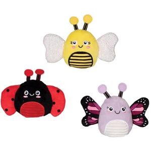Fringe Studio Plush Dog Toy Set – “WE’RE SUPER FLY” 3-Pack Insect-Themed Toys with Squeaker & Crinkle – Cute Plush Dog Toys for Small Dogs – Ladybug, Bee, Butterfly – Pet Shop Collection Fringe Studio Plush Dog Toy Set – “WE’RE SUPER FLY” 3-Pack Insect-Themed Toys with Squeaker & Crinkle – Cute Plush Dog Toys for Small Dogs – Ladybug, Bee, Butterfly – Pet Shop Collection
