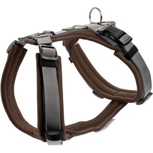 HUNTER Maldon UP Dog Harness, Colour: Brown/Grey, Soft Padded and Comfortable, Highly Reflective by 3M Scotchlite, Adjustable to 4 Positions, with Padded Handle (from S-M), Size: XS HUNTER Maldon UP Dog Harness, Colour: Brown/Grey, Soft Padded and Comfortable, Highly Reflective by 3M Scotchlite, Adjustable to 4 Positions, with Padded Handle (from S-M), Size: XS