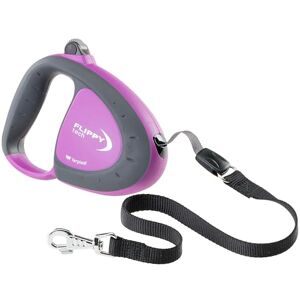 Ferplast Retractable Dog Lead for up to 50 kg Dogs, 5 m Strong Nylon Tape/Ribbon, Extendable Dog Lead Single Lock and Release Button, Purple Ferplast Retractable Dog Lead for up to 50 kg Dogs, 5 m Strong Nylon Tape/Ribbon, Extendable Dog Lead Single Lock and Release Button, Purple