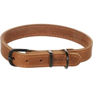 Flamingo Dog Collar Montana Cognac M 37-45cm 20mm Flamingo Dog Collar Montana Cognac M 37-45cm 20mm