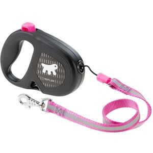 Ferplast FLIPPY ONE REFLEX Reflective Extendable Dog Lead Evening Walks Bag Holder Lock & Release Button Ergonomic Design Cord Max 20 Kg 5m, Purple Ferplast FLIPPY ONE REFLEX Reflective Extendable Dog Lead Evening Walks Bag Holder Lock & Release Button Ergonomic Design Cord Max 20 Kg 5m, Purple
