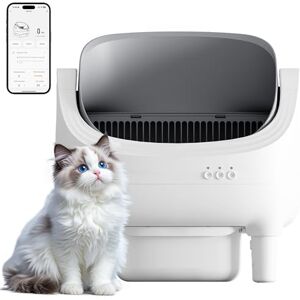 JUMMICO Smart Self-Cleaning Cat Litter Tray – Automatic Cat Litter Box with Health Monitor & Odour Control, 12L XL Capacity (15 Days), Ultra-Quiet & Safe for All Cats (1.5-15kg) JUMMICO Smart Self-Cleaning Cat Litter Tray – Automatic Cat Litter Box with Health Monitor & Odour Control, 12L XL Capacity (15 Days), Ultra-Quiet & Safe for All Cats (1.5-15kg)