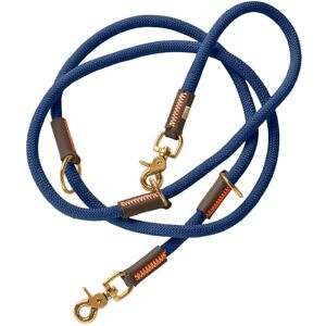 HUNTER Malia Adjustable Dog Lead Colour: Dark Blue/Dark Brown, Smooth Rope and Robust Leather, Adjustable to 3 Positions, Lightweight, Durable, Modern Look, Made in Germany, Size: 10/200 HUNTER Malia Adjustable Dog Lead Colour: Dark Blue/Dark Brown, Smooth Rope and Robust Leather, Adjustable to 3 Positions, Lightweight, Durable, Modern Look, Made in Germany, Size: 10/200