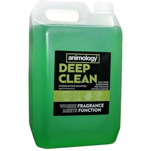 Animology Deep Clean Dog Shampoo 5 Litre Concentrate Intensive Action for Stubborn Dirt and Odour Penetrates Thick and Double Coats Concentrated 20:1 Dilution Ratio Made in the UK Animology Deep Clean Dog Shampoo 5 Litre Concentrate Intensive Action for Stubborn Dirt and Odour Penetrates Thick and Double Coats Concentrated 20:1 Dilution Ratio Made in the UK