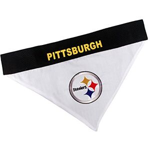 Pets First NFL DOG BANDANA PITTSBURGH STEELERS REVERSIBLE PET BANDANA. 2 Sided Sports Bandana with a PREMIUM Embroidery TEAM LOGO, Small/Medium. 2 Sizes & 32 NFL Teams available Pets First NFL DOG BANDANA PITTSBURGH STEELERS REVERSIBLE PET BANDANA. 2 Sided Sports Bandana with a PREMIUM Embroidery TEAM LOGO, Small/Medium. 2 Sizes & 32 NFL Teams available