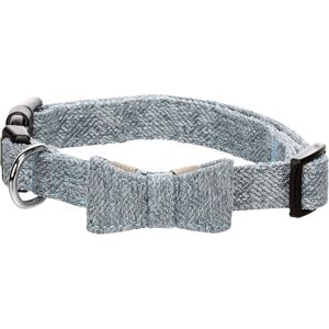Flamingo Dog Collar with bow tie Nelson Blue M 35-50cm 20mm Flamingo Dog Collar with bow tie Nelson Blue M 35-50cm 20mm
