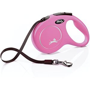 Flexi ® New Classic Retractable Dog Leash (Tape), Ergonomic, Durable and Tangle Free Pet Walking Leash for Dogs, 16 ft, Medium, Pink Flexi ® New Classic Retractable Dog Leash (Tape), Ergonomic, Durable and Tangle Free Pet Walking Leash for Dogs, 16 ft, Medium, Pink