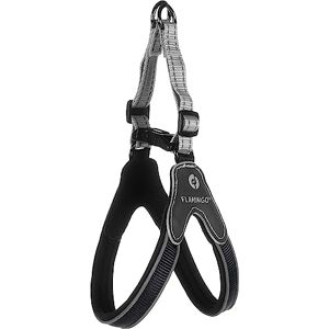 Flamingo Dog Harness Easy Hilka Black S 35-45cm 35-45cm 20mm Flamingo Dog Harness Easy Hilka Black S 35-45cm 35-45cm 20mm