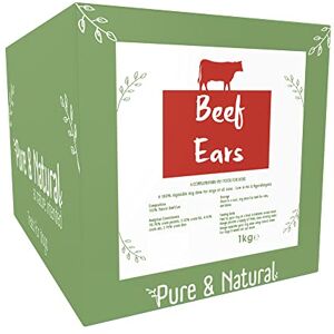 Pure & Natural Cow Ears for Dogs Hypoallergenic Dog Chews, Low-Fat, Long Lasting, Natural Dog Treats for Large Dogs to Puppies over 8 Weeks 1kg Bulk Box Pure & Natural Cow Ears for Dogs Hypoallergenic Dog Chews, Low-Fat, Long Lasting, Natural Dog Treats for Large Dogs to Puppies over 8 Weeks 1kg Bulk Box