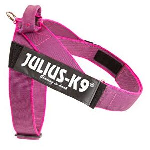 Julius-K9 , IDC Color & Gray Belt Harness, Size: L / 1, Pink-Gray Julius-K9 , IDC Color & Gray Belt Harness, Size: L / 1, Pink-Gray