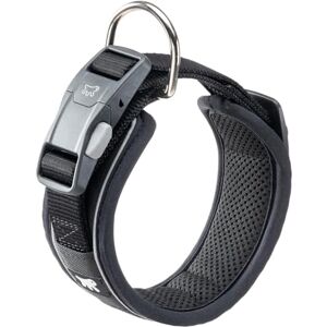 Ferplast Dog Collar GENIUS C25/45, Reflective, Breathable, Adjustable, Quick Release Magnetic Closure, Collar for Medium Size Dogs, Soft Padding, Black Ferplast Dog Collar GENIUS C25/45, Reflective, Breathable, Adjustable, Quick Release Magnetic Closure, Collar for Medium Size Dogs, Soft Padding, Black