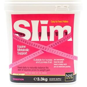 NAF Slim 3.3kg – Nutritional Support for Weight Management in Horses & Ponies – Low-Calorie Supplement with Added Vitamins, Minerals & Gut Support NAF Slim 3.3kg – Nutritional Support for Weight Management in Horses & Ponies – Low-Calorie Supplement with Added Vitamins, Minerals & Gut Support